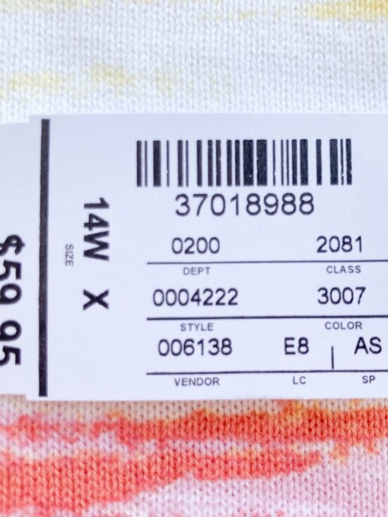 Cotton Cardigan NWT CJ Banks Colorful - Picture 4 of 7